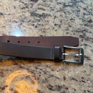 Banana Republic Men's Brown Leather Dress Belt (34)
